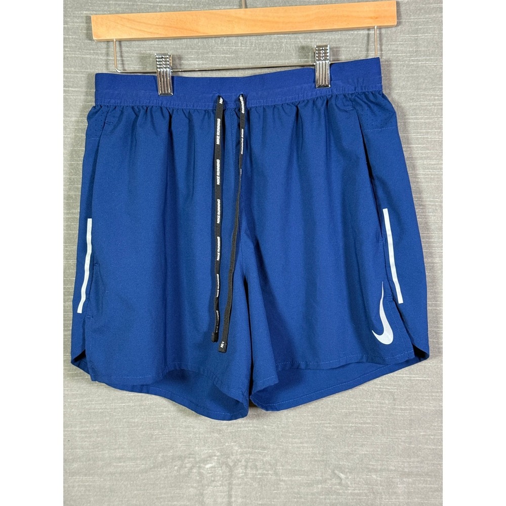 Nike Running Shorts Womens Small Royal Blue Reflective Athletic Gym 5 Inseam